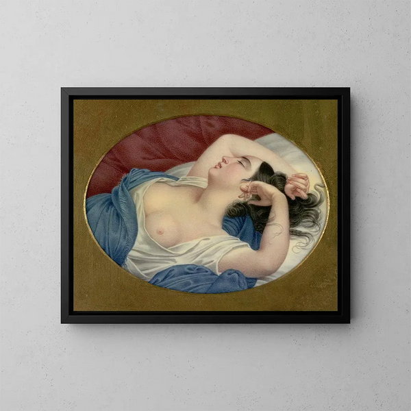 La Bella Durmiente - Henry Brintnell Bounetheau — cuadro enmarcado en la pared