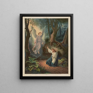 Henry Crone - Biblical scene Christ with angel.webp