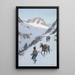 A successful hunt - Henry Farny — framed artwork on a wall