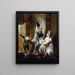 Una madre con su familia en el campo - Henry Fuseli — cuadro enmarcado en la pared