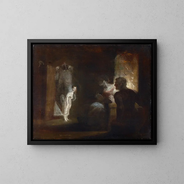 Khleborn lleva a Undine a los pescadores - Henry Fuseli — cuadro enmarcado en la pared