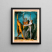 Esquisse pour le serment sur la figure féminine Rütli au verso - Henry Fuseli — cuadro enmarcado en la pared