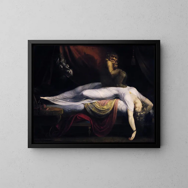 El Pesadilla - Henry Fuseli — cuadro enmarcado en la pared