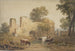 Paisaje con edificio en ruina - Henry Gastineau — vista de la obra