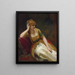 A Beauty of a Harem - Henri Guillaume Schlesinger — framed artwork on a wall
