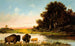 Buffalo near the river - Henry Herman Cross — artwork view