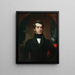 Un caballero de la familia Wilkes - Henry Inman — cuadro enmarcado en la pared