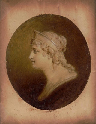 Henry Inman - Original study in oil of head of Columbia designed for US coins.webp