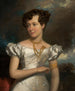 retrato de Clara Fisher - Henry Inman — vista de la obra