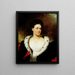 Retrato de la Sra. James W. Wallack - Henry Inman — cuadro enmarcado en la pared