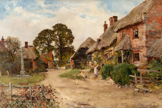 Henry John Yeend King - Feeding the chickens.webp