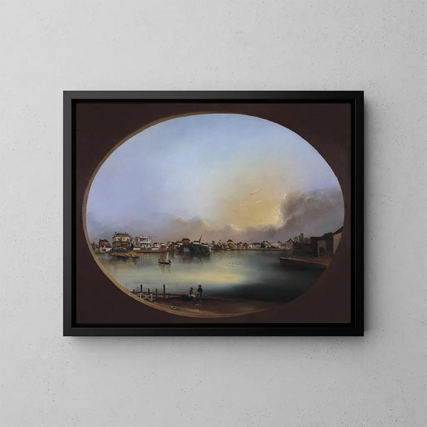 Vista de Charleston desde el oeste - Henry Joseph Jackson — cuadro enmarcado en la pared