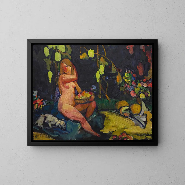 Nu - Henry Keller — cuadro enmarcado en la pared