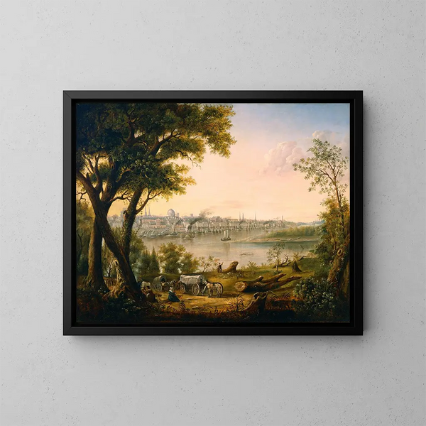 San Luis en 1846 - Henry Lewis — cuadro enmarcado en la pared