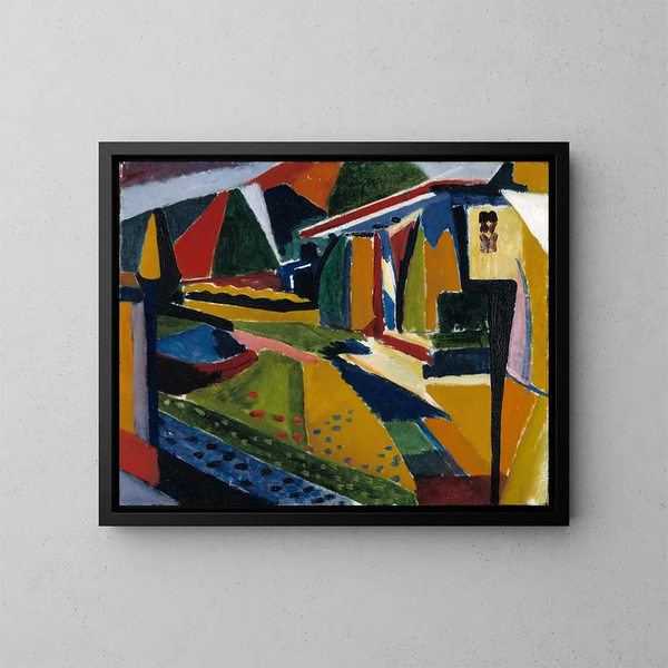 Paisaje abstracto - Henry Lyman Saen — cuadro enmarcado en la pared