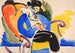 Caligrafía 2 Mujer en Silla - Henry Lyman Saen — vista de la obra