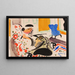 Interior Calligraphic Painting - Henry Lyman Saen — framed artwork on a wall