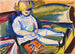 Child on a sofa - Henry Lyman Saen — artwork view
