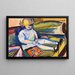 Child on a sofa - Henry Lyman Saen — framed artwork on a wall