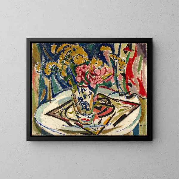 Flores - Henry Lyman Saen — cuadro enmarcado en la pared