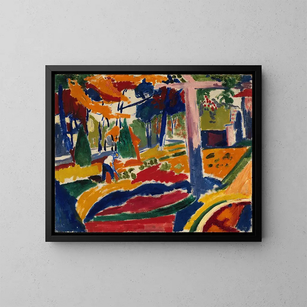Jardín - Henry Lyman Saen — cuadro enmarcado en la pared