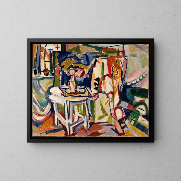 Interior - Henry Lyman Saen — cuadro enmarcado en la pared