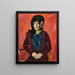 Portrait of a Girl - Henry Lyman Saen — framed artwork on a wall