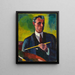 Autorretrato - Henry Lyman Saen — cuadro enmarcado en la pared