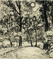 Camino soleado - Henry Lyman Saen — vista de la obra
