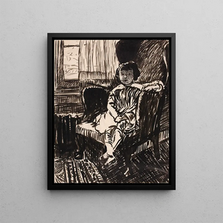 Henry Lyman Saen - Untitled Girl Seated in Chair.webp