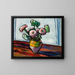 Zinnias - Henry Lyman Saen — cuadro enmarcado en la pared