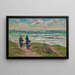 Bretonnes devant la mer - Henry Moret — framed artwork on a wall
