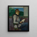 Reading at the Window - Henry Moret — framed artwork on a wall