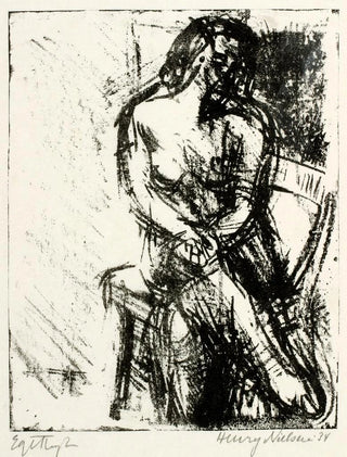 Henry Nielsen - Siddende kvindelig model.webp