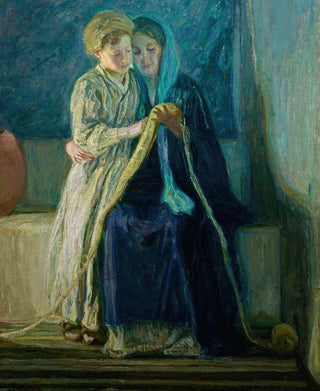 Henry Ossawa Tanner - Christ and His Mother Studying the Scriptures.webp
