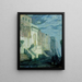 the Walls by Moonlight in Tangier - Henry Ossawa Tanner — framed artwork on a wall