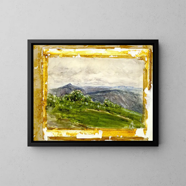 Paisaje de montaña en las Highlands de Carolina del Norte - Henry Ossawa Tanner — cuadro enmarcado en la pared