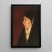Head profile of a woman - Henry Ossawa Tanner — framed artwork on a wall