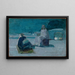 Estudio para Cristo y Nicodemo en un tejado - Henry Ossawa Tanner — cuadro enmarcado en la pared