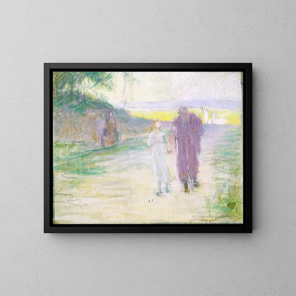Study for the Flight in Egypt - Henry Ossawa Tanner — framed artwork on a wall