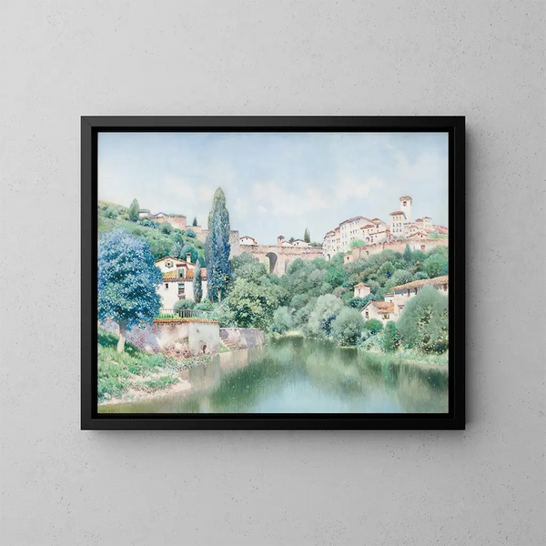 Villa española I - Henry Pember Smith — cuadro enmarcado en la pared