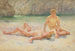 Group of Bathers at Noon Heat - Henry Scott Tuke — artwork view