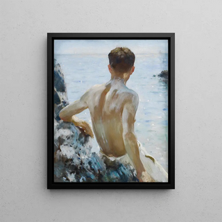 Henry Scott Tuke - Beach Study.webp