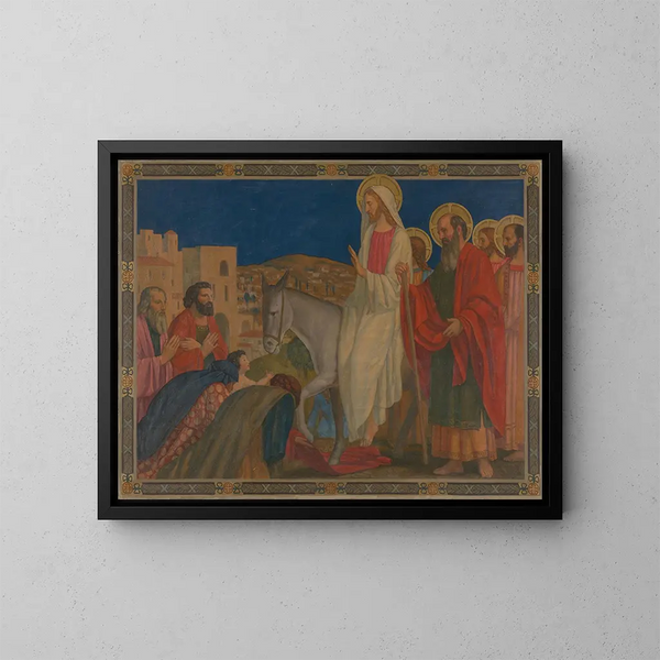 Entrada a Jerusalén - Henry Siddons Mowbray — cuadro enmarcado en la pared