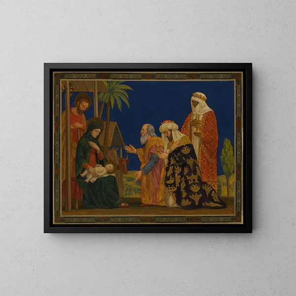 Los Reyes Magos - Henry Siddons Mowbray — cuadro enmarcado en la pared