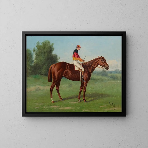 Elkwood Painting with J. Martin Up - Henry Stull — framed artwork on a wall