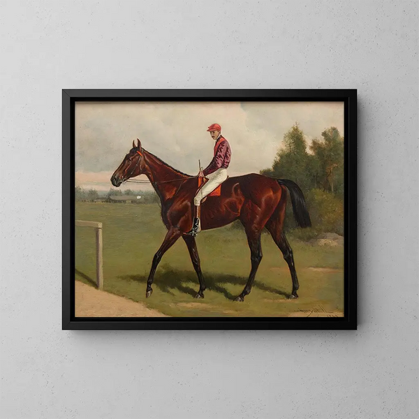 Raceland painting with Garrison Up - Henry Stull — framed artwork on a wall
