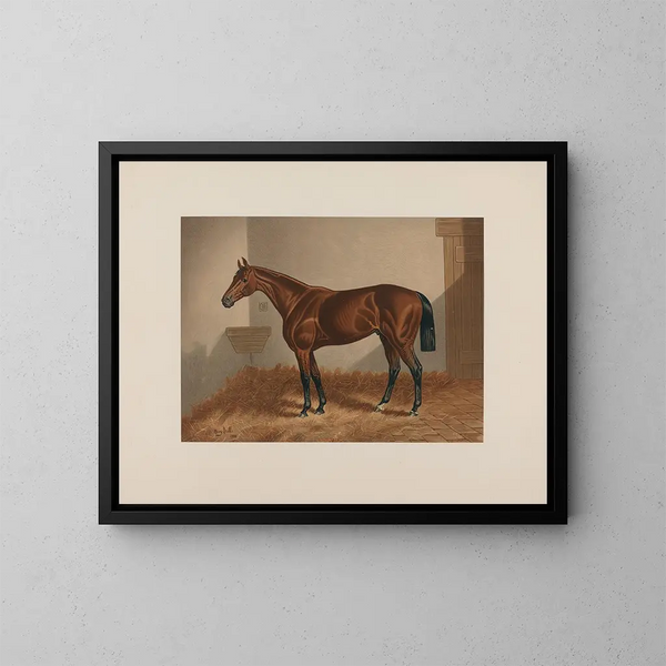 Horse of Ten Broeck Bay - Henry Stull — framed artwork on a wall