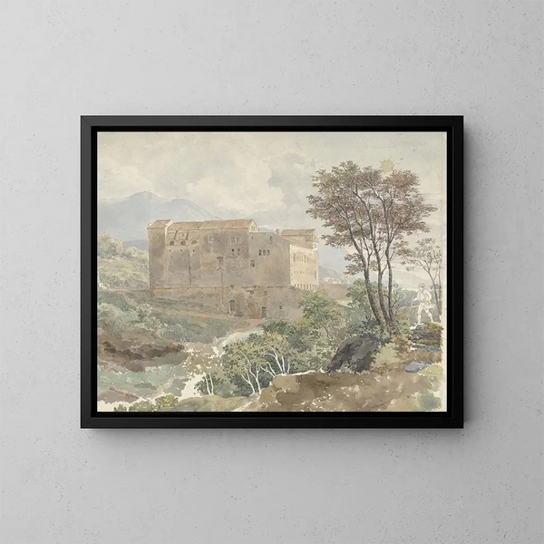 Landscape near Vietri - Henry Swinburne — framed artwork on a wall