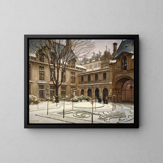Henry Tenr - Le jardin du muse Carnavalet  effet de neige.webp